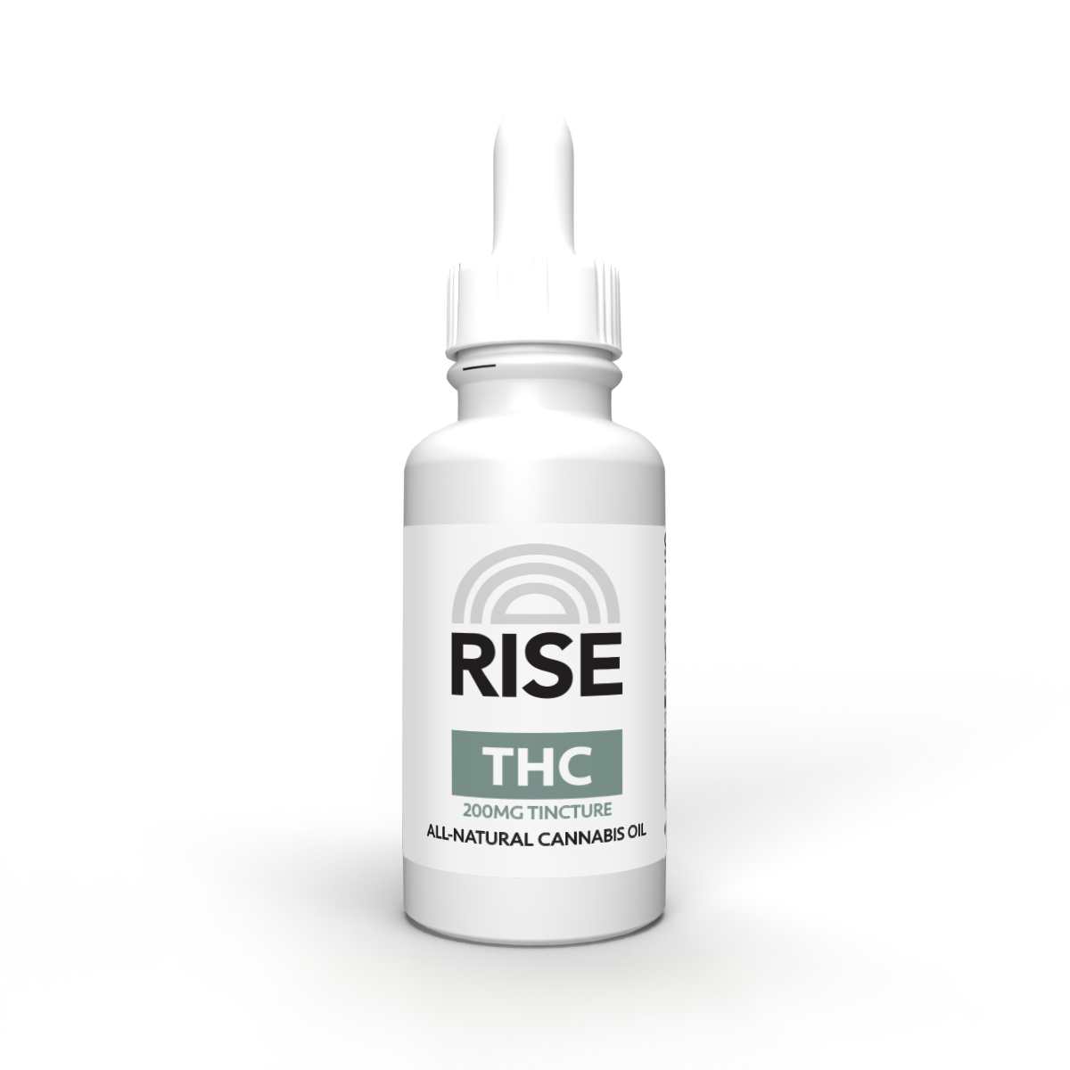 RISE THC Tincture 200mg All-Natural Cannabis Oil