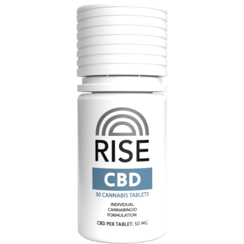 RISE CBD Tablets 30 ct bottle