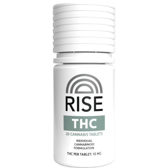 RISE THC Tablets 20 ct bottle