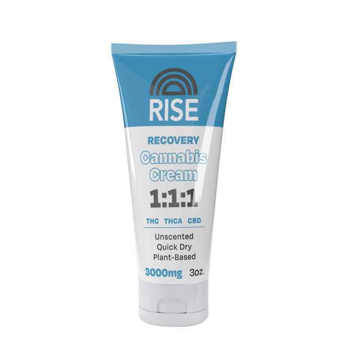 RISE Recovery Cannabis Cream 3000mg 3oz