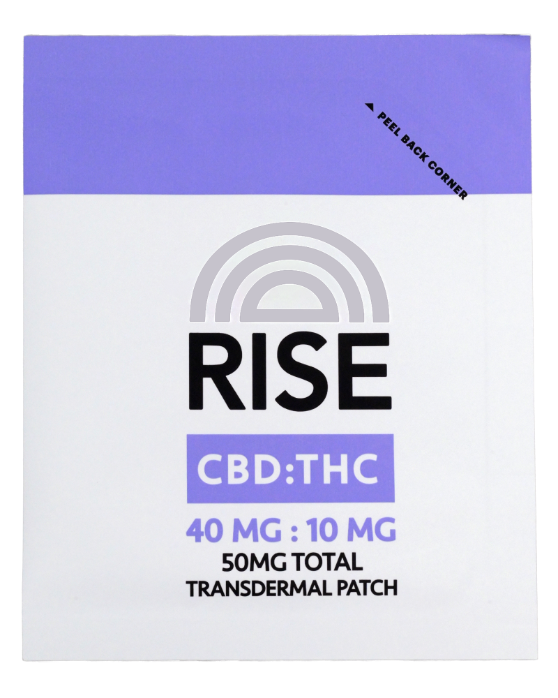 RISE CBD:THC 50 mg transdermal patch