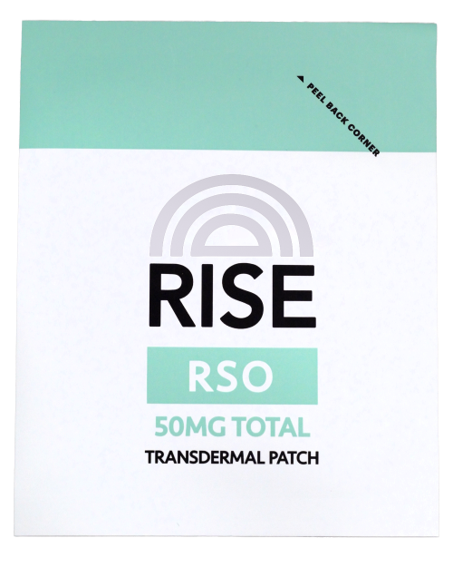 RISE RSO 50 mg transdermal patch