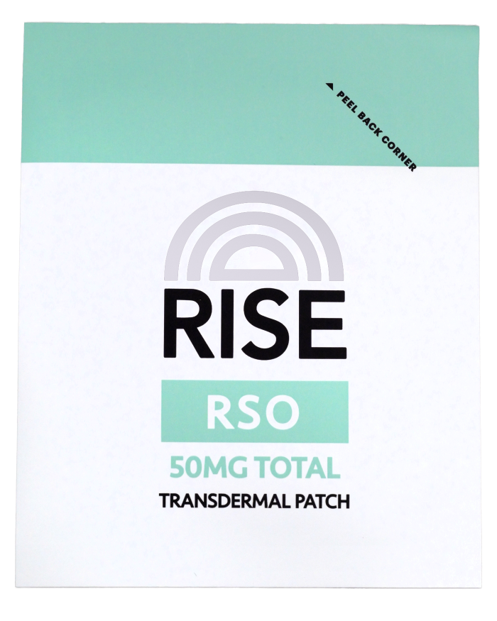 RISE RSO 50 mg transdermal patch