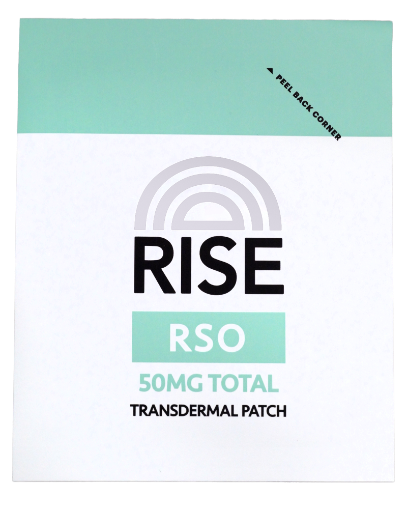 RISE RSO 50 mg transdermal patch