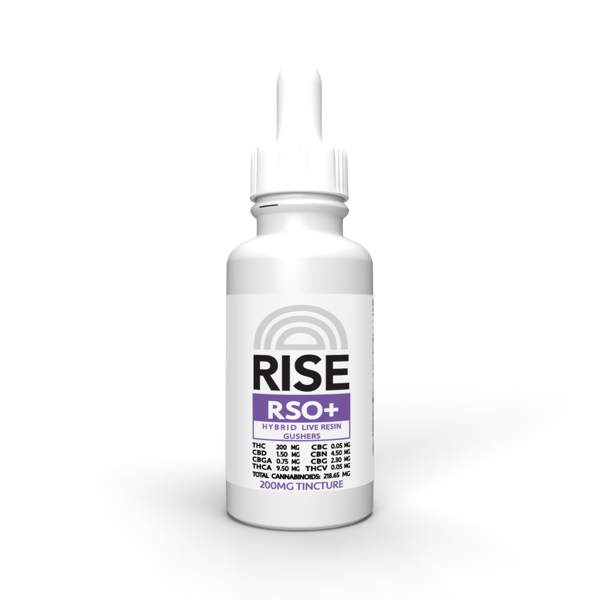 RISE RSO+ Tincture 200mg All-Natural Cannabis Oil