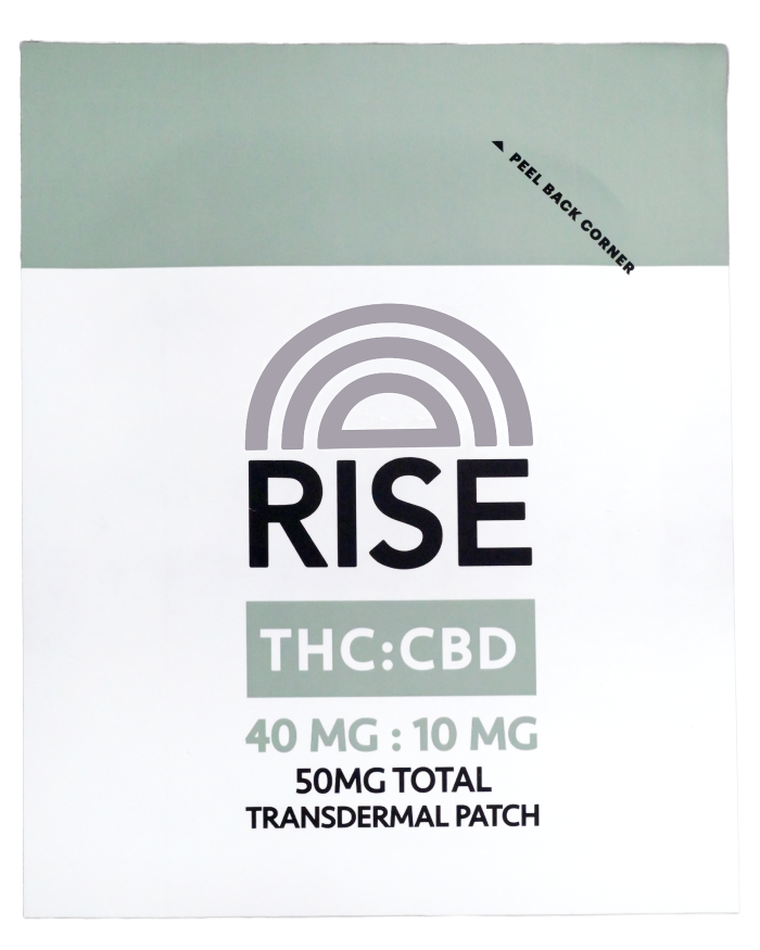 RISE THC:CBD 50 mg transdermal patch