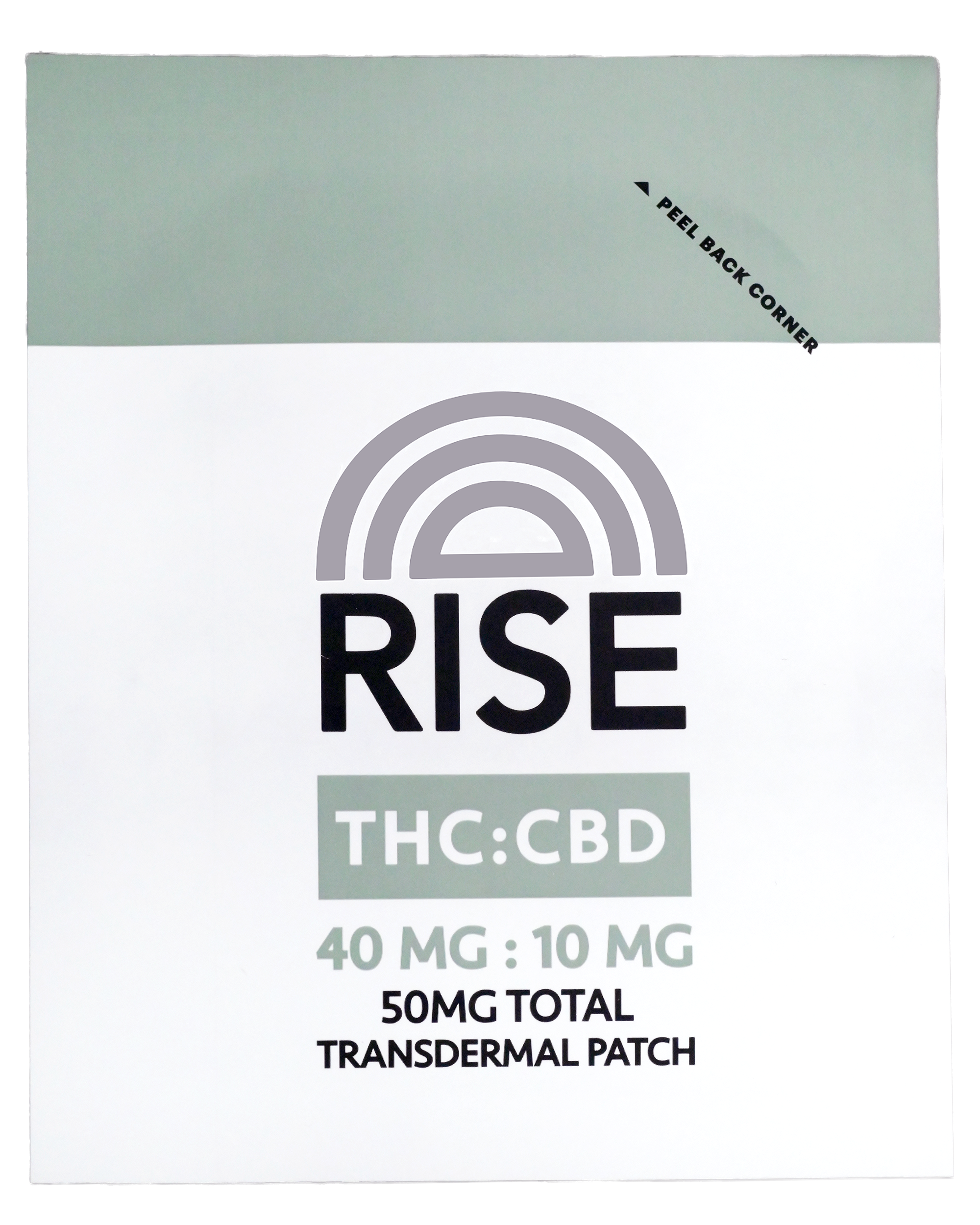 RISE THC:CBD 50 mg transdermal patch